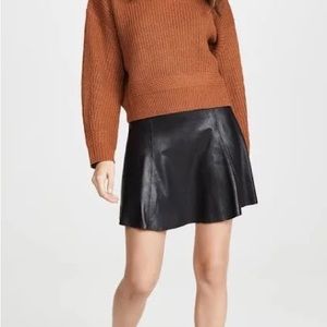 NWT Spanx Faux Leather Skater Skirt Small